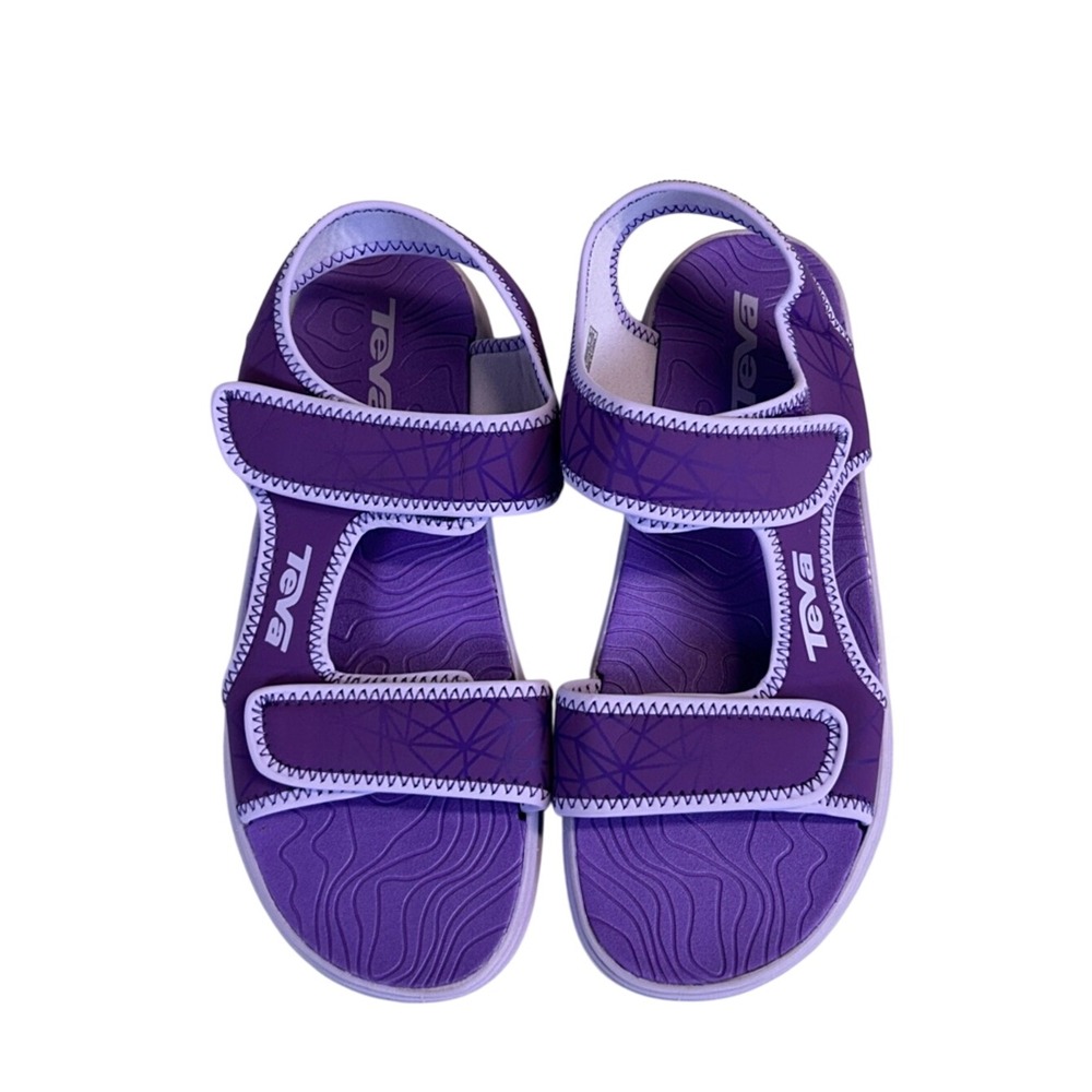 Teva Youth Tidepool Sport Sandals Purple Size J6 EUC